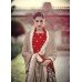 HR7322 Red and Light Brown Heroine Nargis Fakhri Wedding Wear Dress